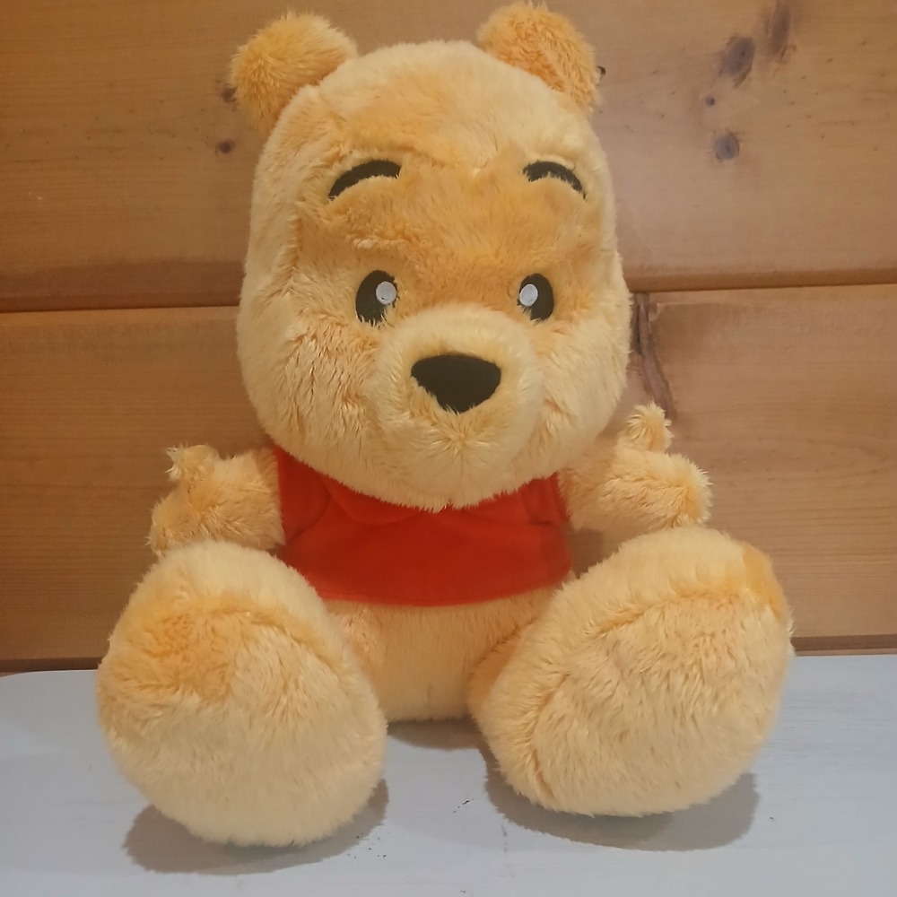 Disney Parks Big Feet and Big Head Winnie the Pooh 13" Plush‎ Toy Disneyland D42